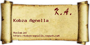 Kobza Agnella névjegykártya