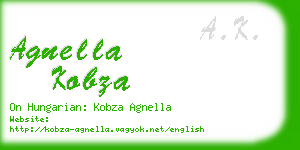 agnella kobza business card
